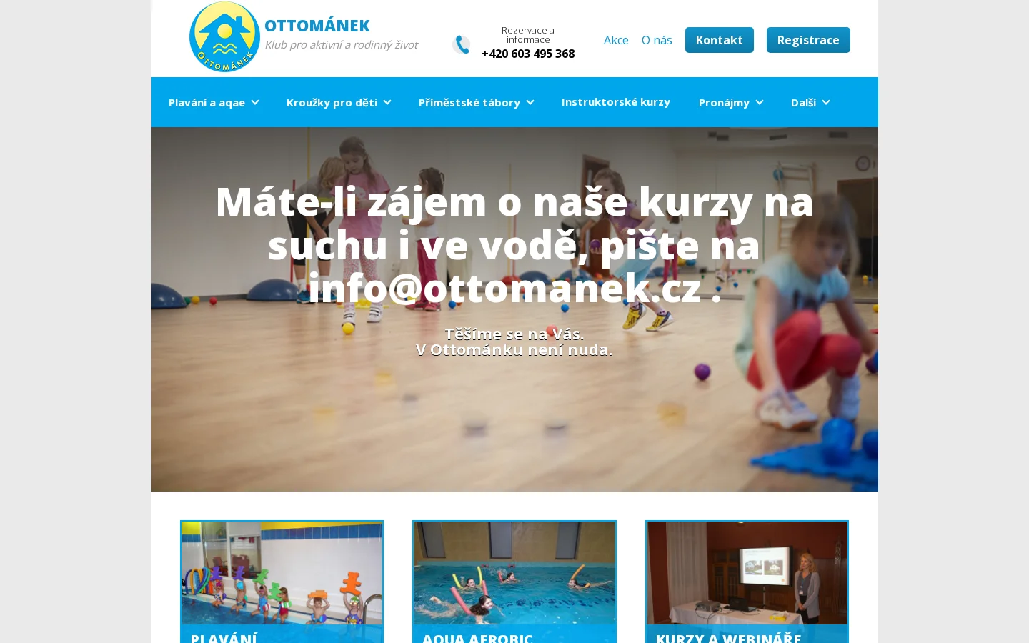 Baby Club OTTOMÁNEK s.r.o. website