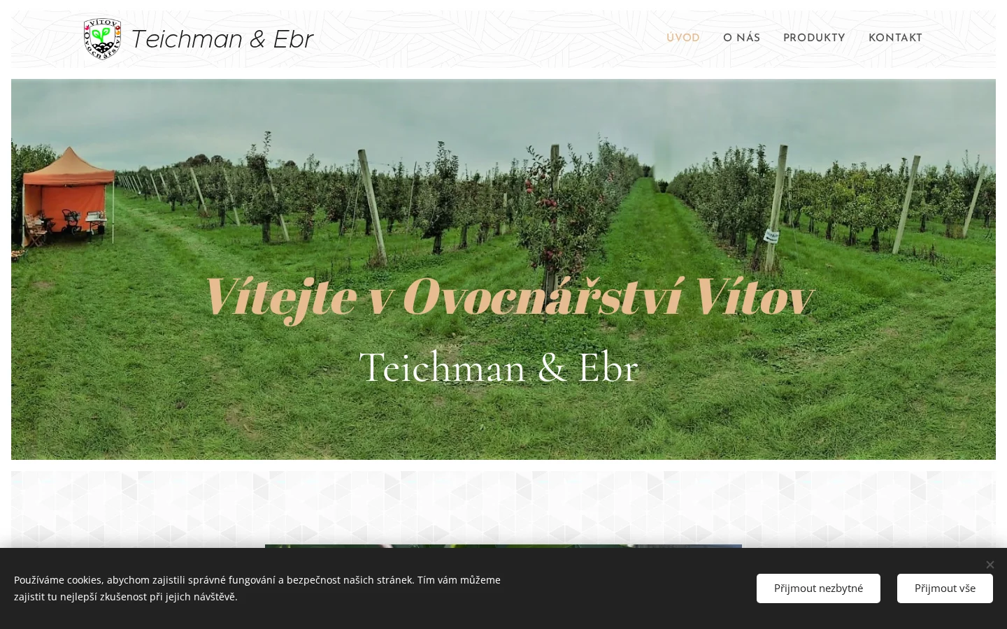 Ovocnářství Vítov Teichman & Ebr website