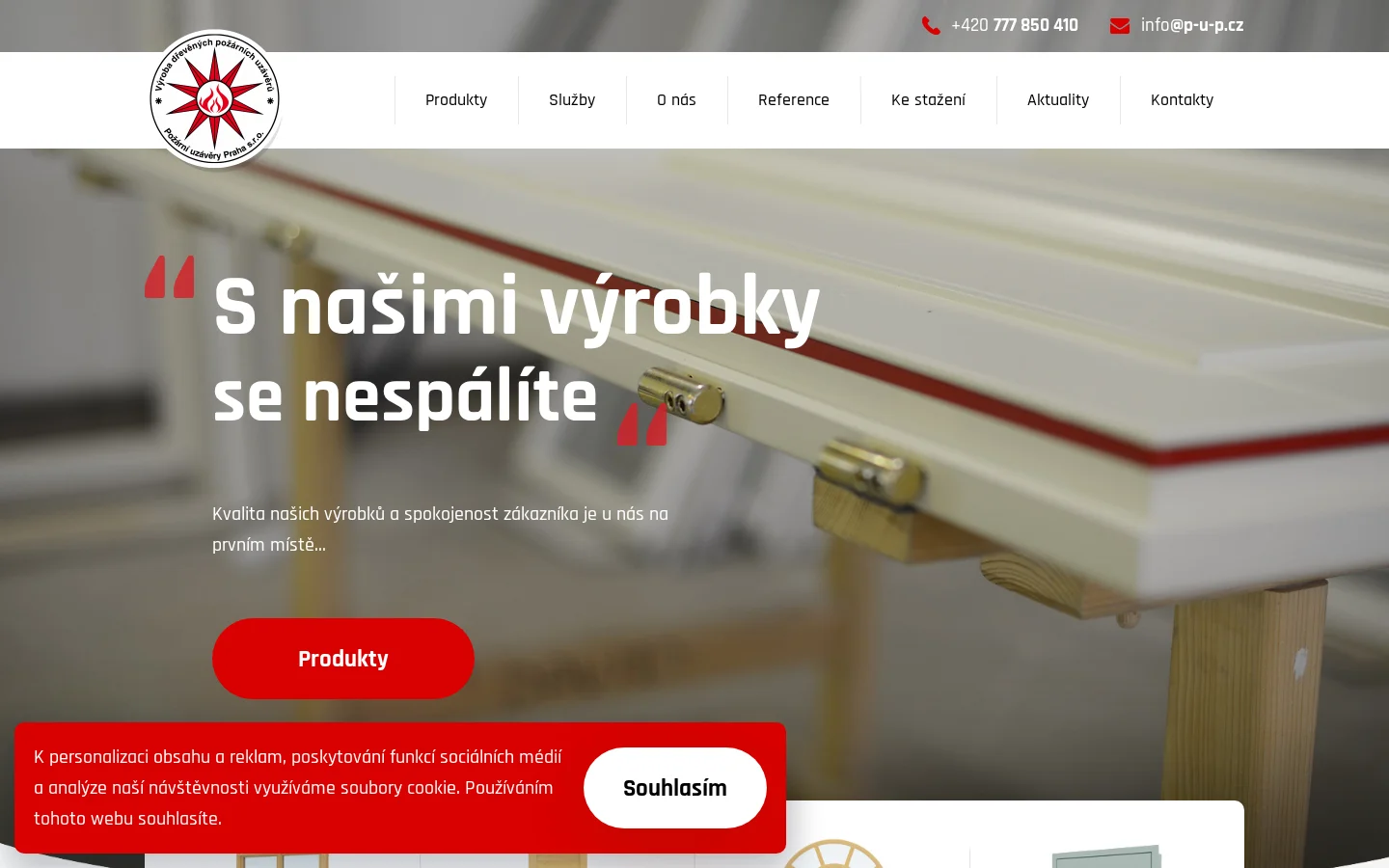 Požární uzávěry Praha website