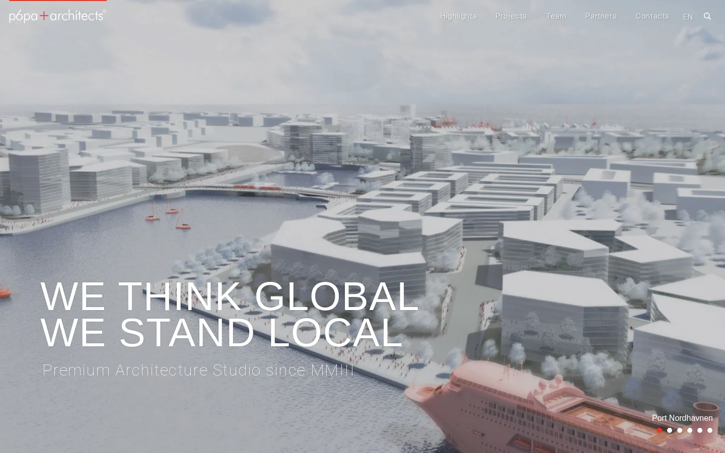 P6PA+Architects, s.r.o. website