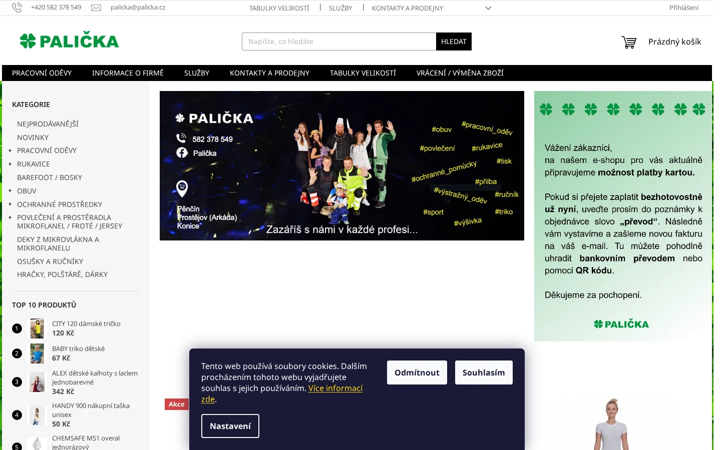 PALIČKA, s.r.o. website