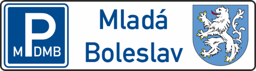 Městské parkovací domy Mladá Boleslav logo