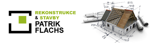 Rekonstrukce a Stavby - Patrik Flachs logo