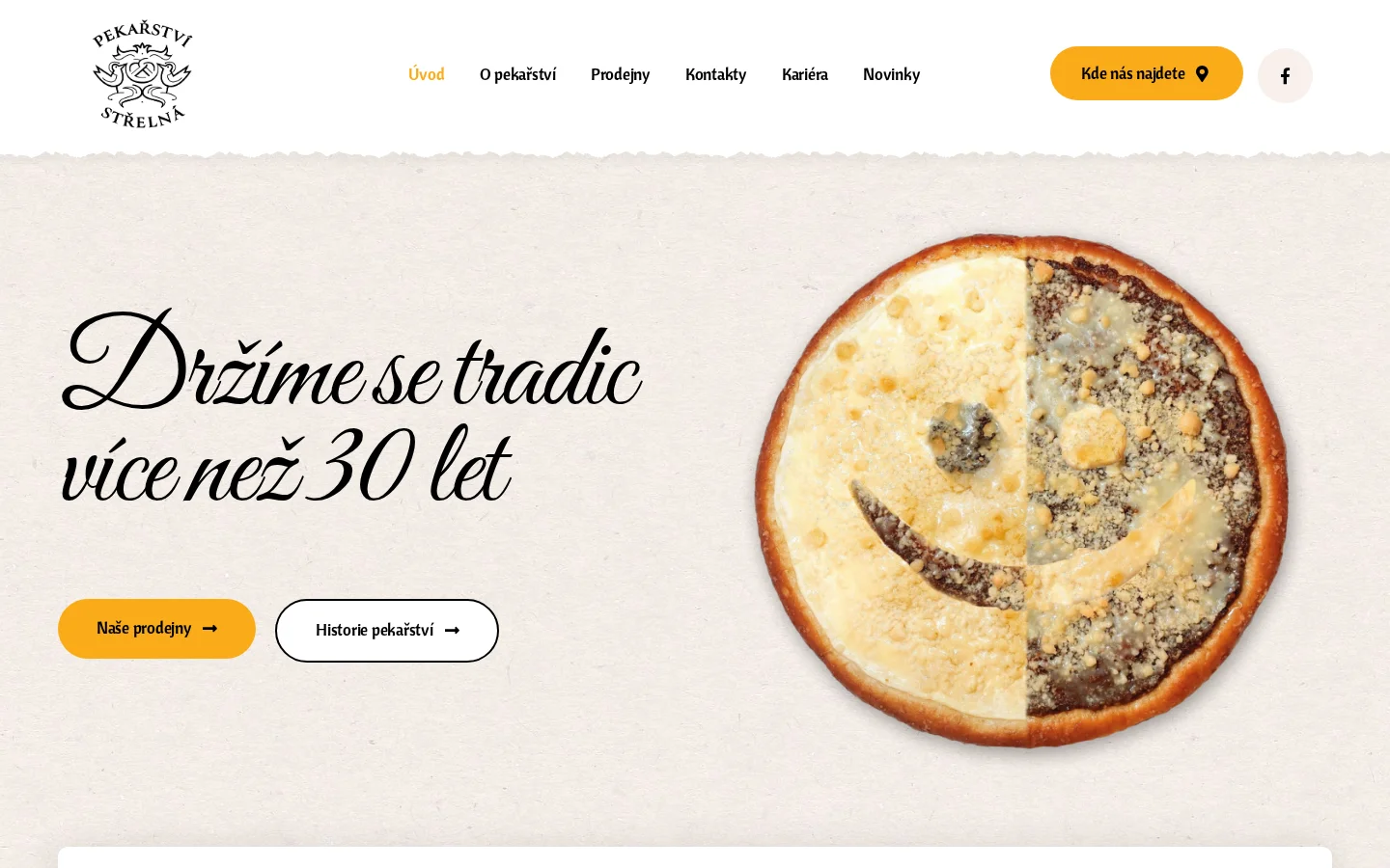 Pekařství Střelná, s.r.o. website