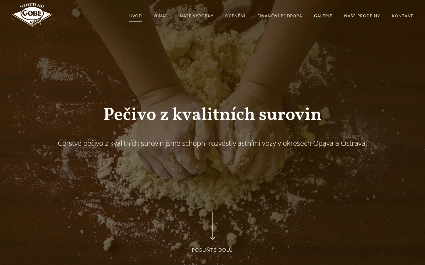 Gobe s.r.o. Píšť, Pekařství Zlotý website