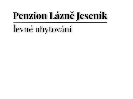 Penzion Lázně Jeseník logo