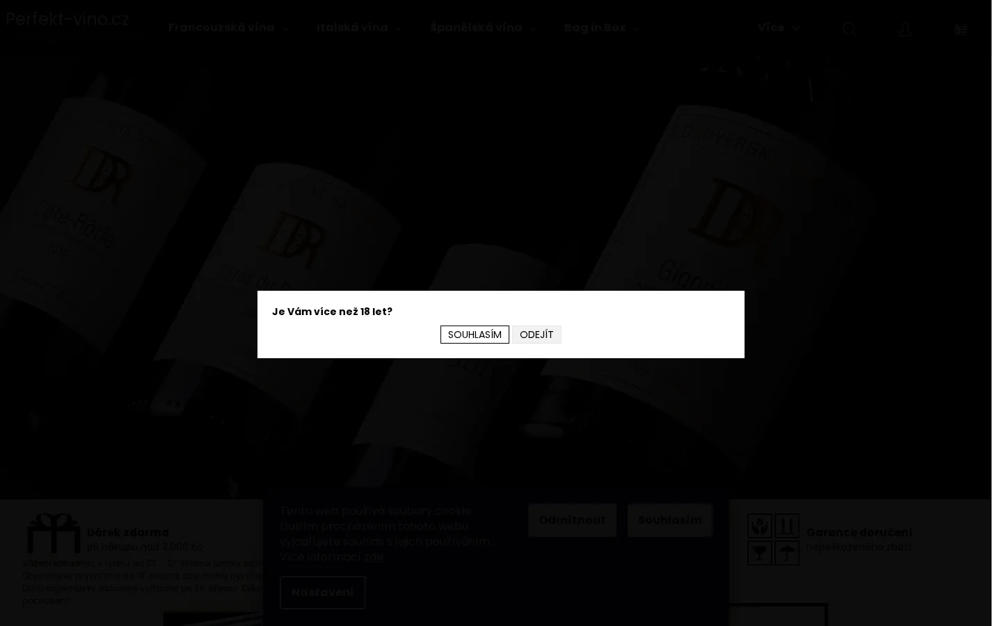 Perfekt-víno.cz website