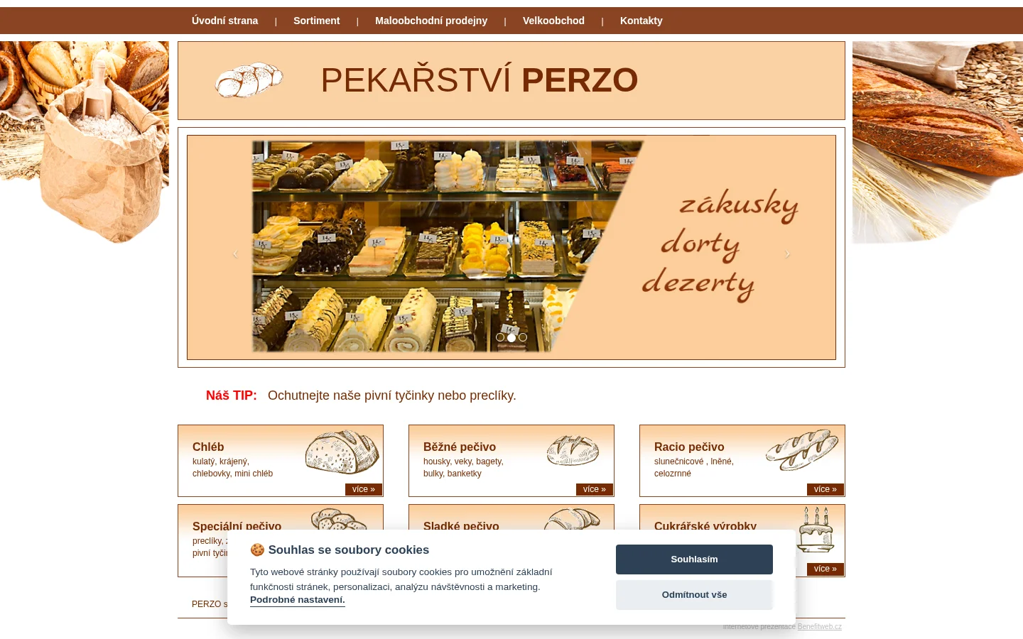 PERZO, s.r.o. website