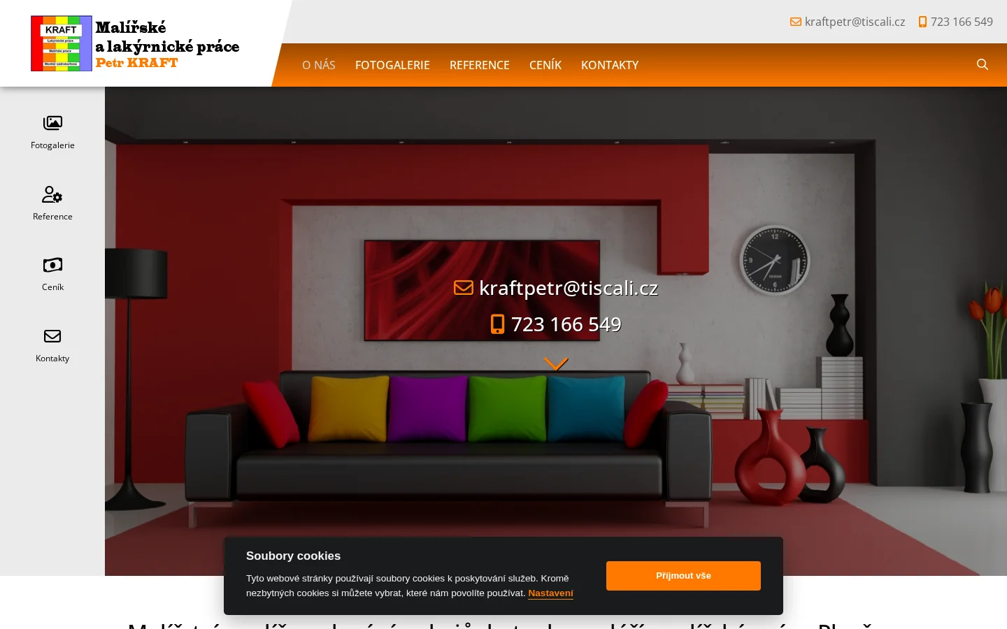 Kraft Petr - malířské práce website