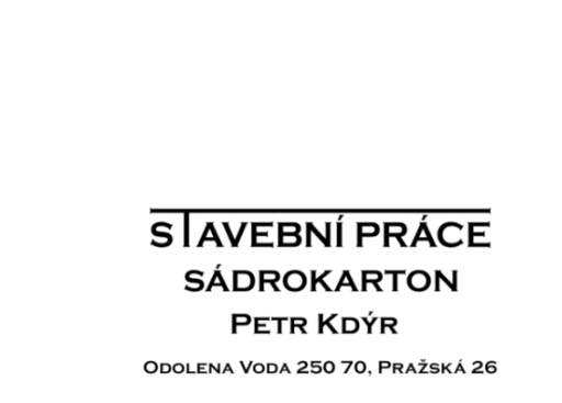 Stavební práce Petr Kdýr logo