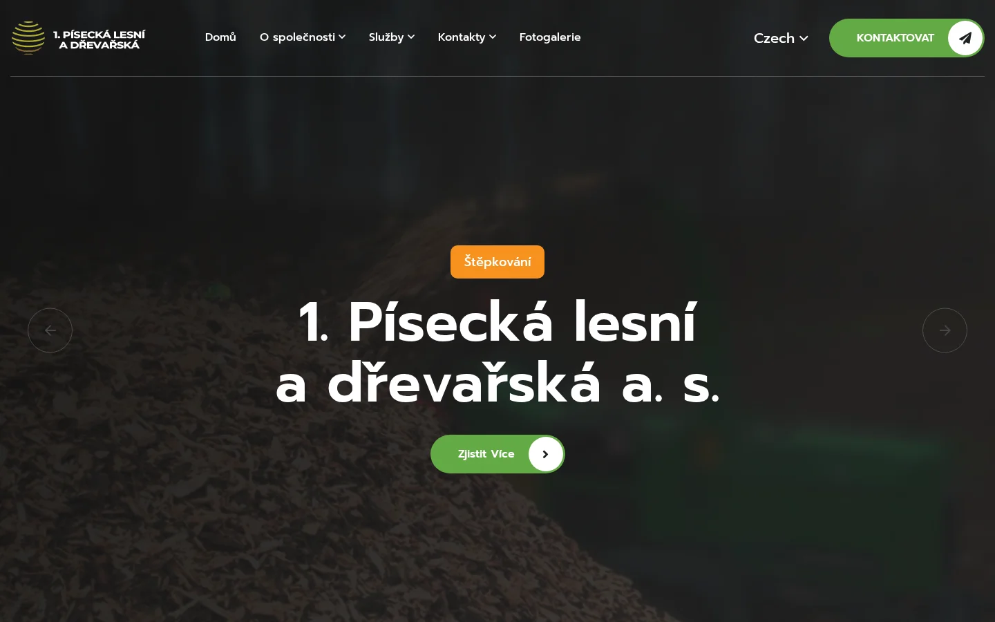 1. písecká lesní a dřevařská, a.s. website