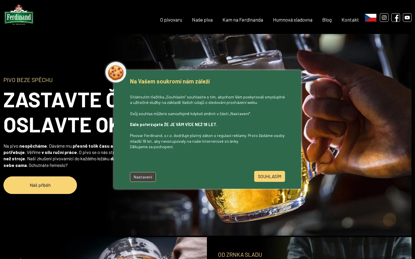 Pivovar Ferdinand website