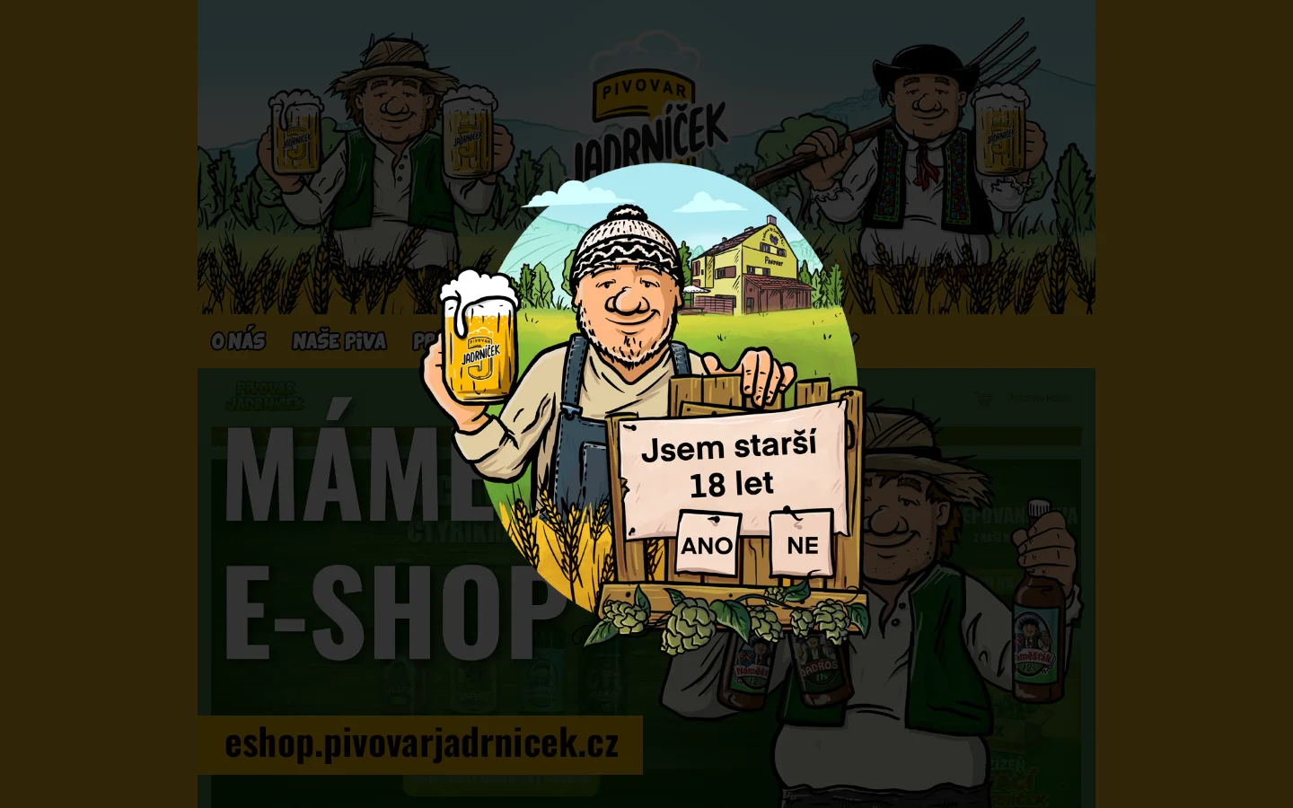 Pivovar a pěstitelská pálenice Bohdana Jadrníčková website