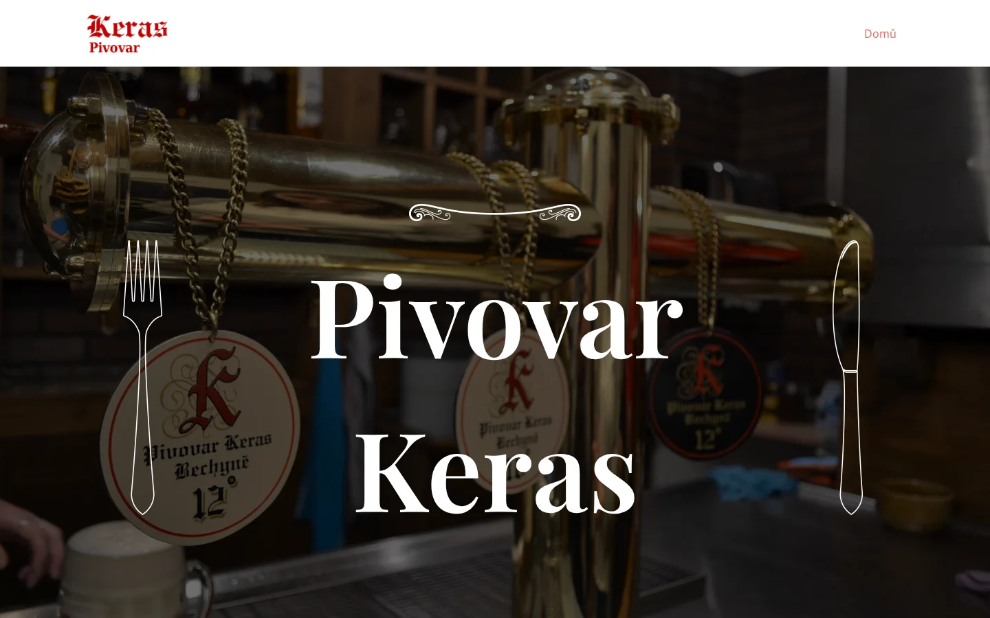 Pivovar Bechyně Keras website