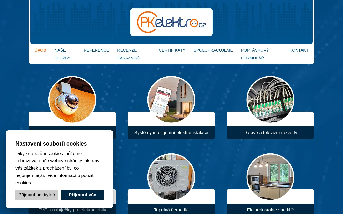 PK elektro website
