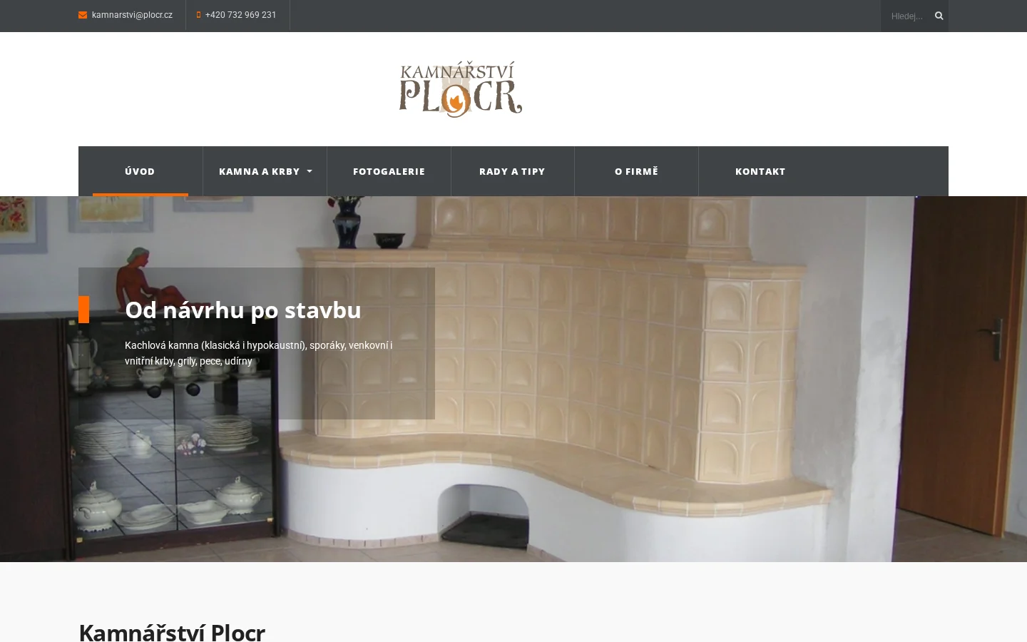 Kamnářství Plocr website