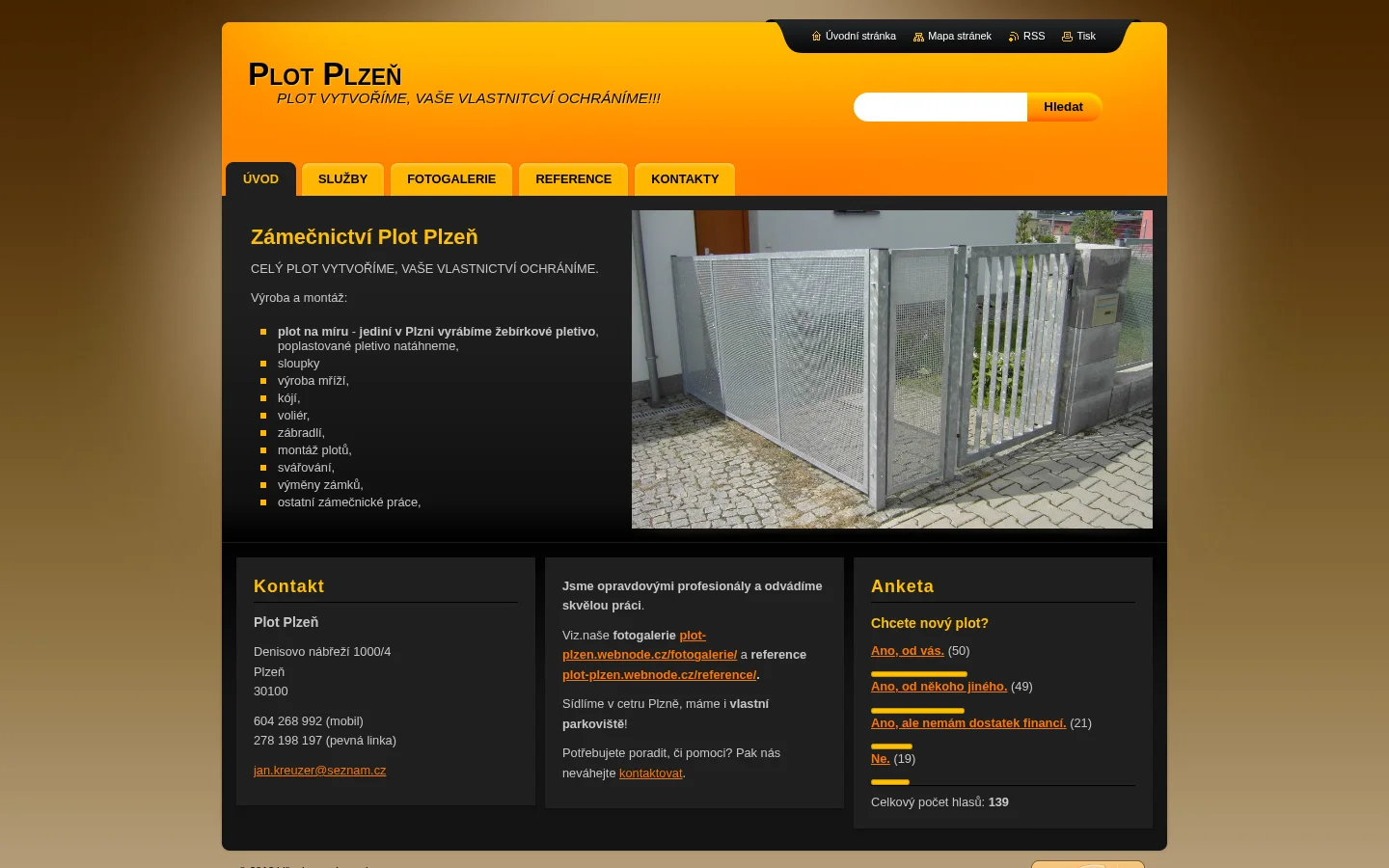 Plot Plzeň website