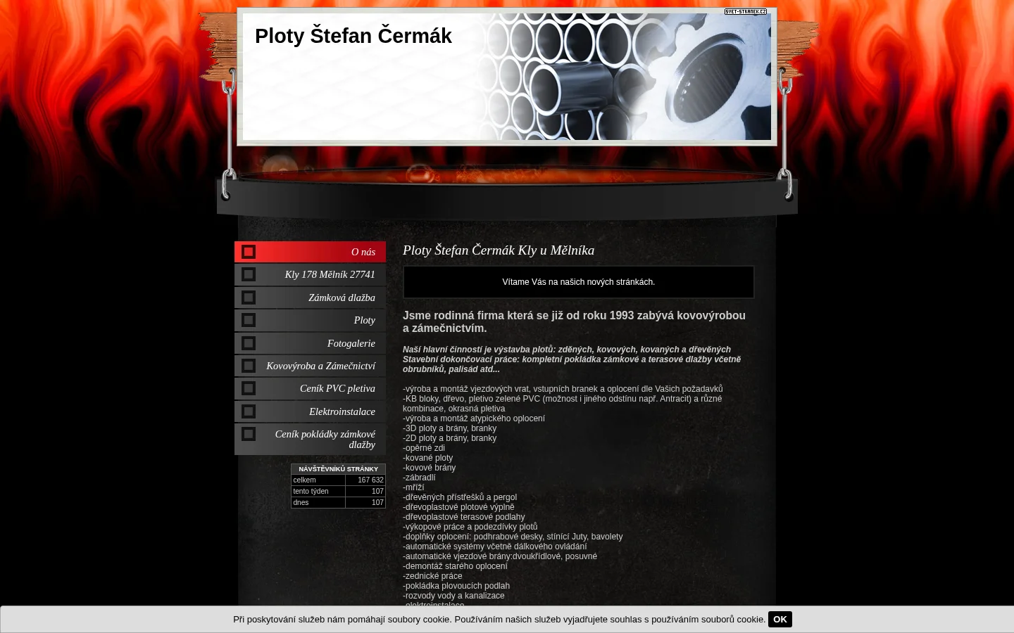 Štefan Čermák - zámečnictví website