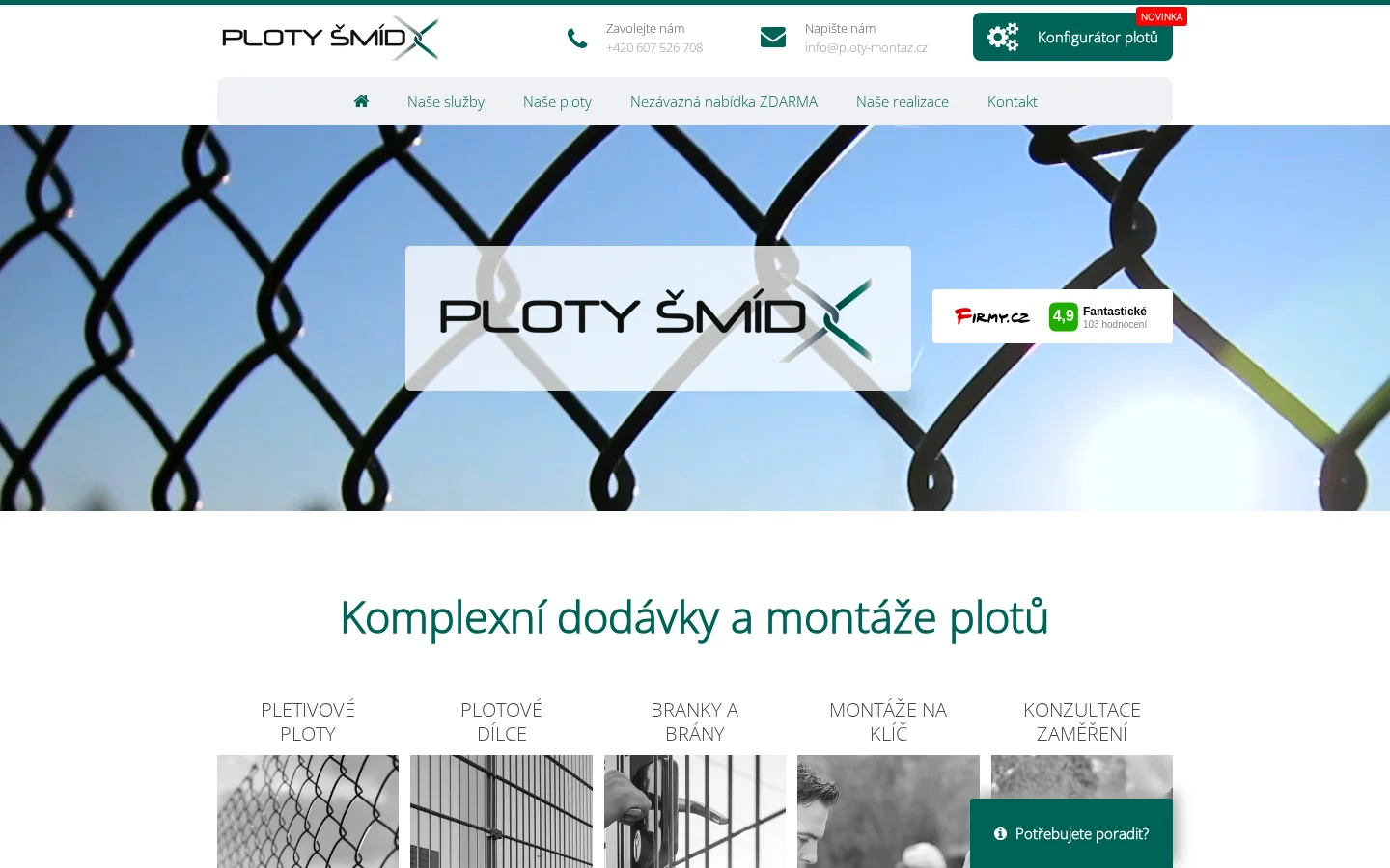 Ploty Šmíd website