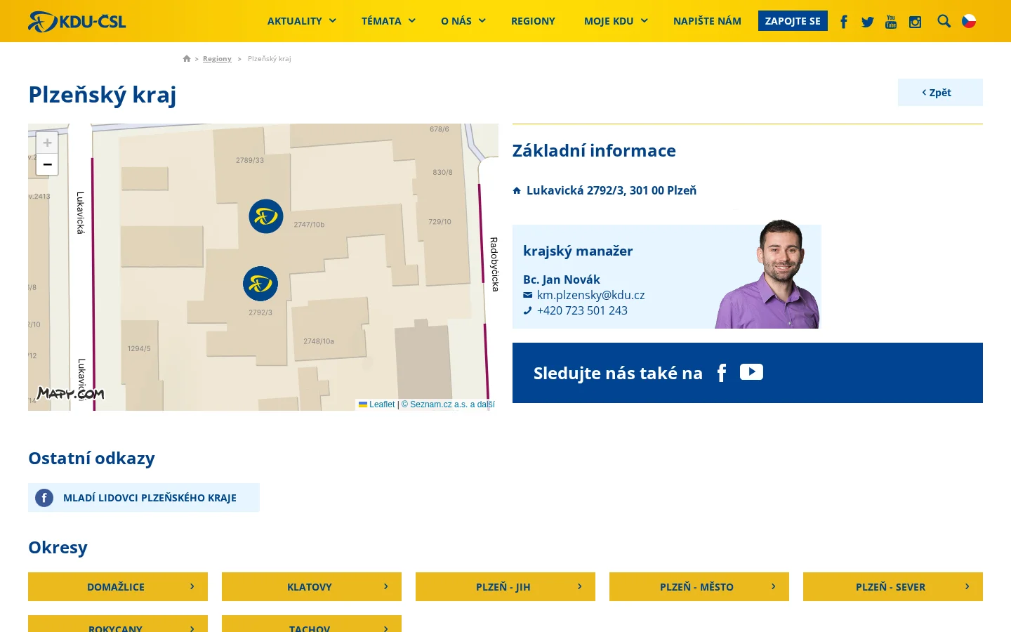 KDU-ČSL website