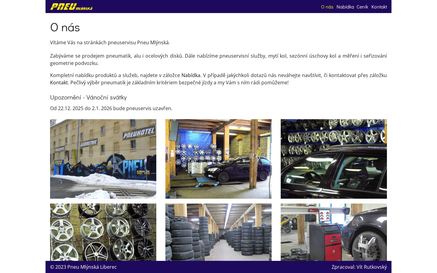 PNEU MLÝNSKÁ website