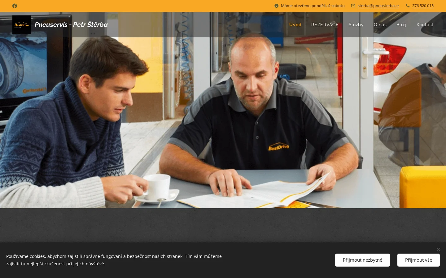 Petr Štěrba - Pneuservis website