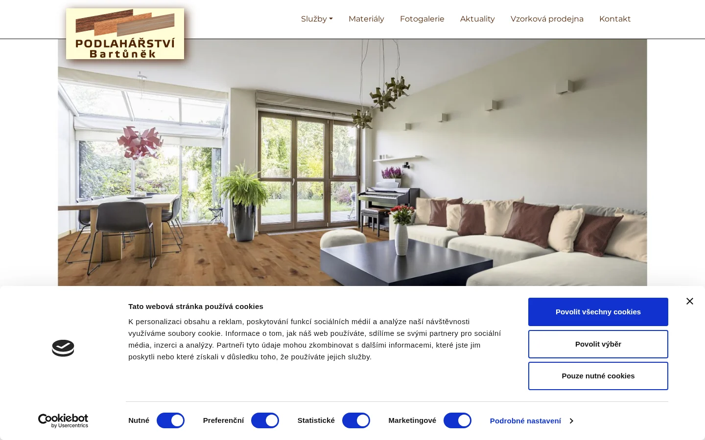 Podlahářství Bartůněk website