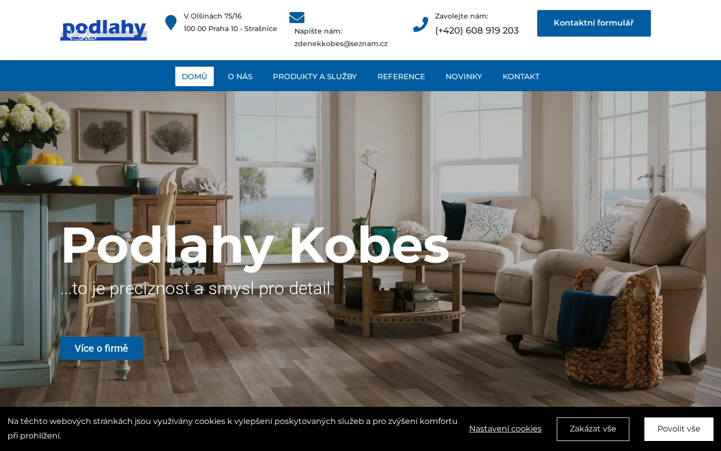 Podlahy Kobes website