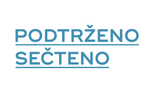 Podtrženo sečteno, s.r.o. logo