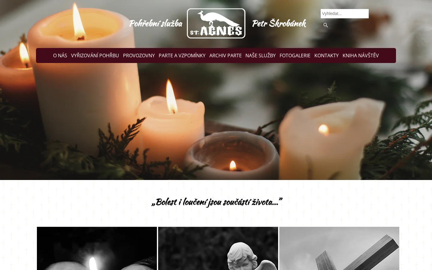 Pohřební služba st. Agnes website