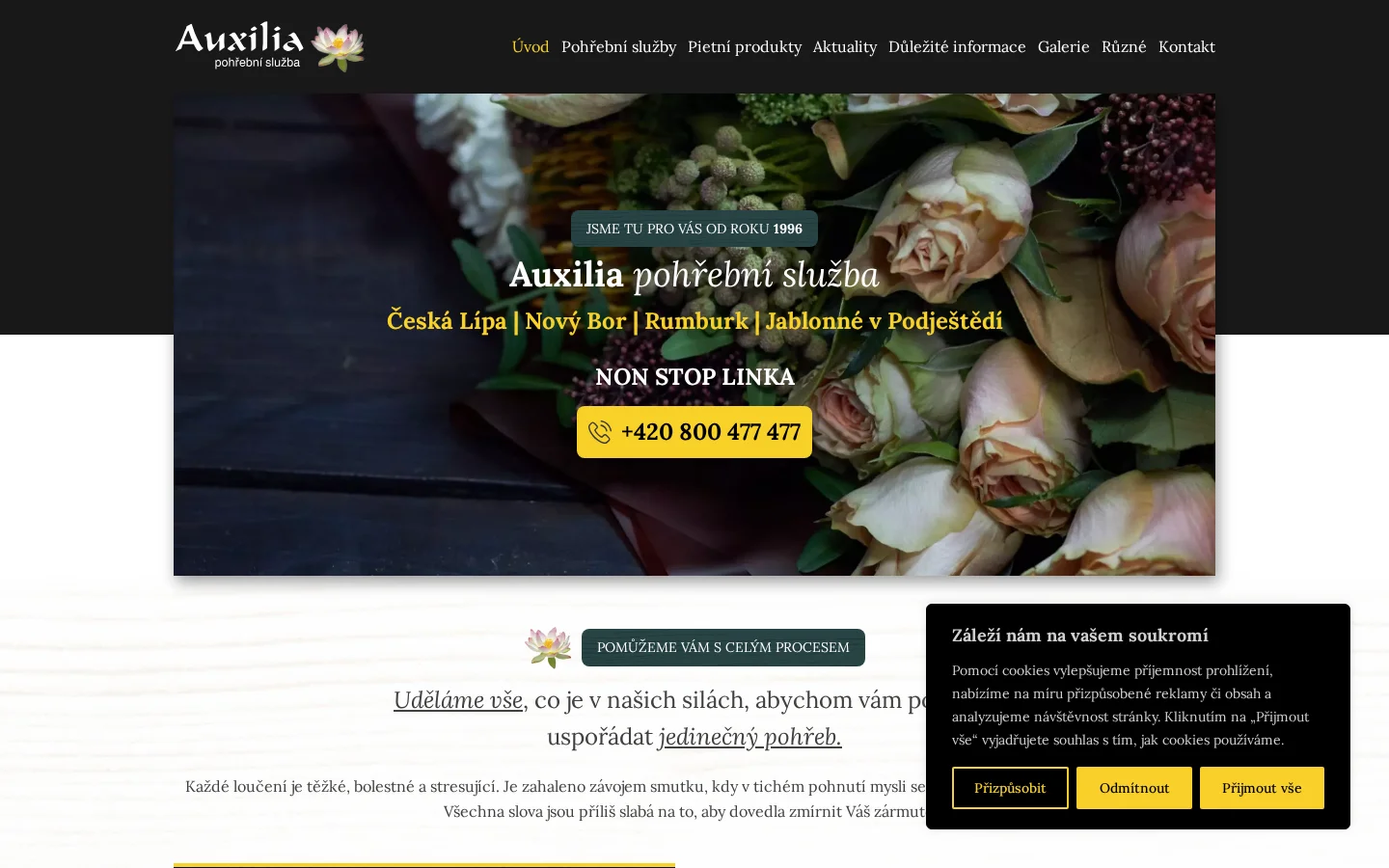 H&H Auxilia website