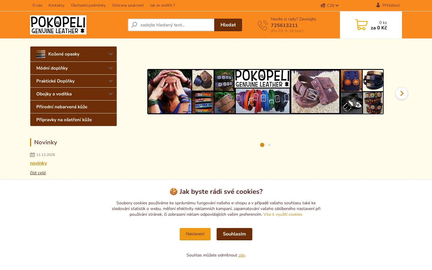 Kožené výrobky Vladimír Strnad website