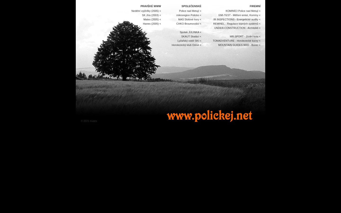Václav Netík - kominické práce website