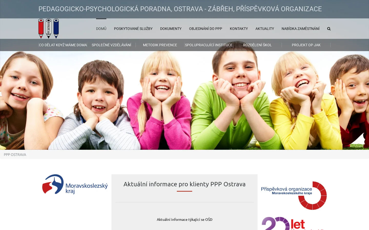 Pedagogicko-psychologická poradna, Ostrava-Zábřeh website