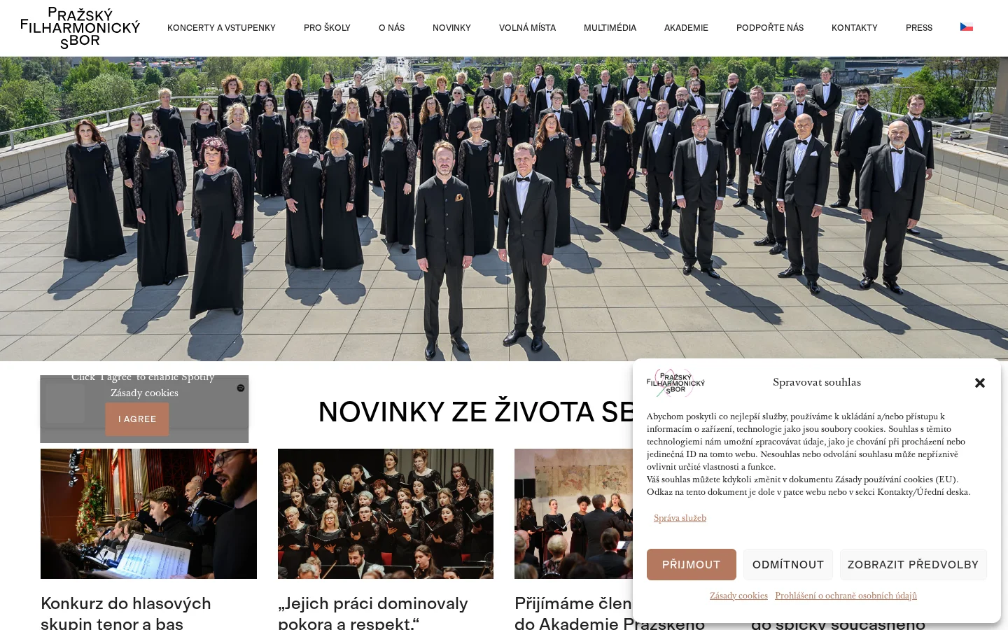 Pražský filharmonický sbor website