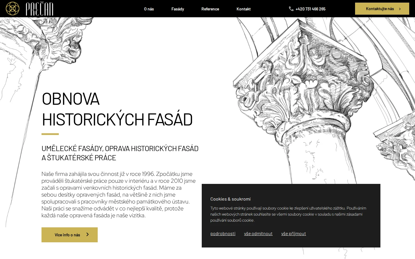 Prečan website