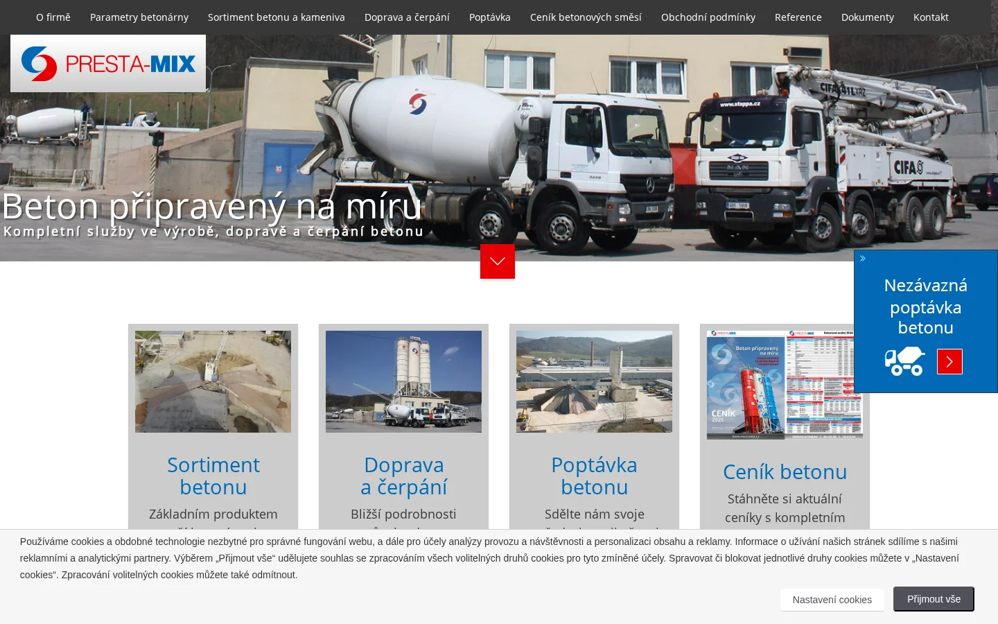 PRESTAmix website