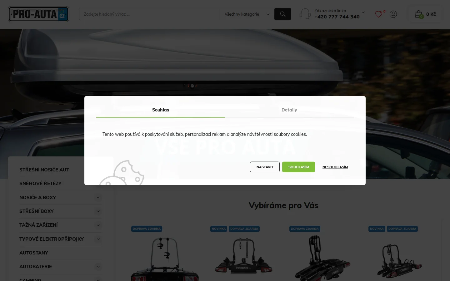 Pro-auta.cz website