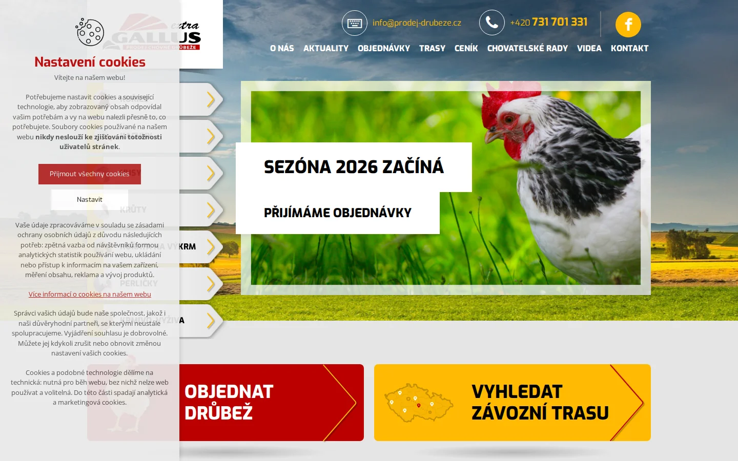 GALLUS EXTRA s.r.o. website