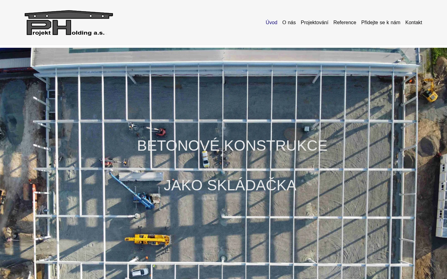 Projekt Holding, a.s. website