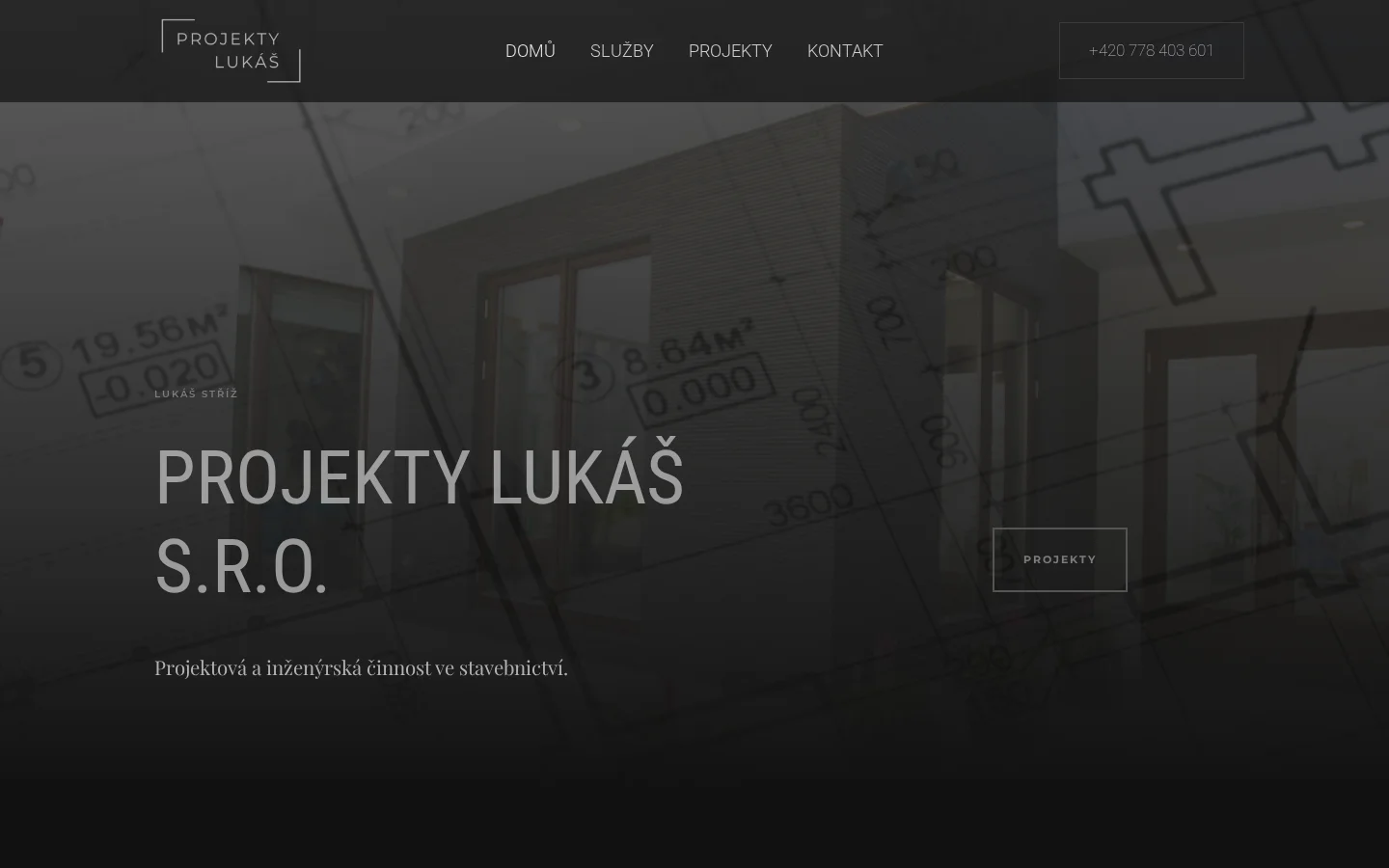 PROJEKTY LUKAS website