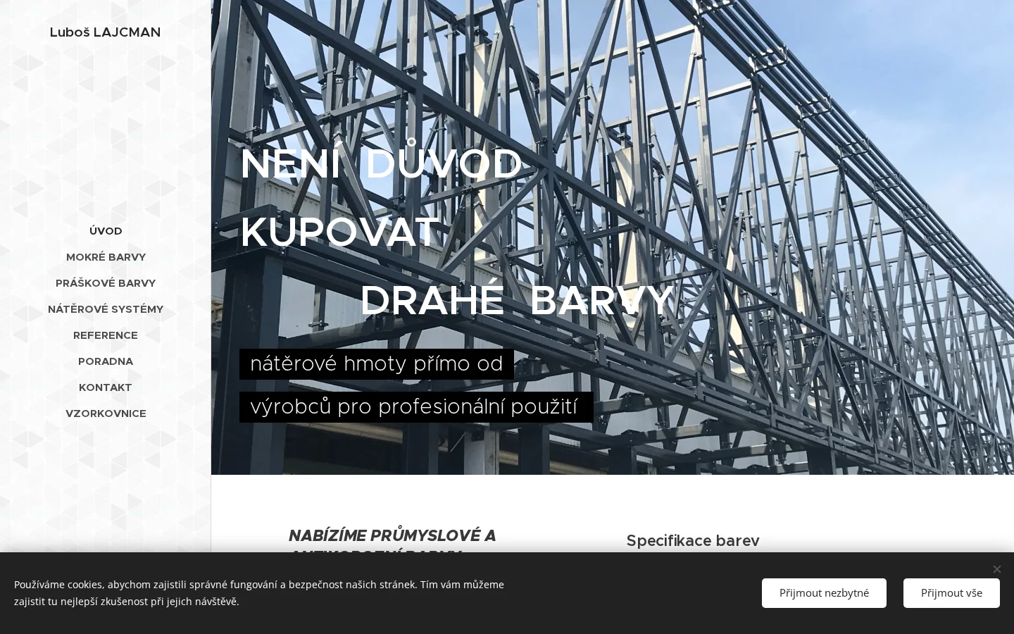 Průmyslové barvy - Luboš Lajcman website