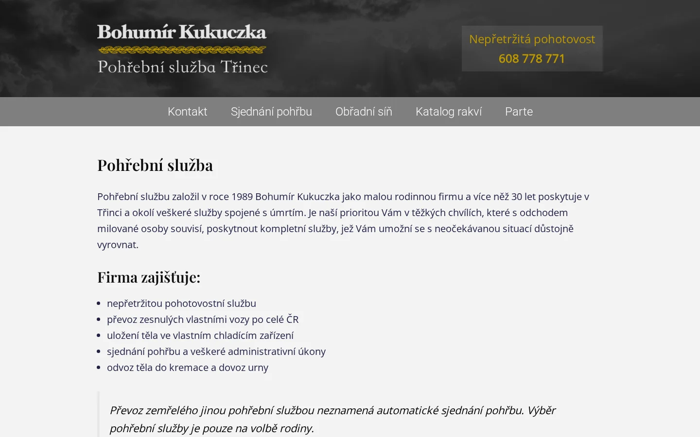 Bohumír Kukuczka website