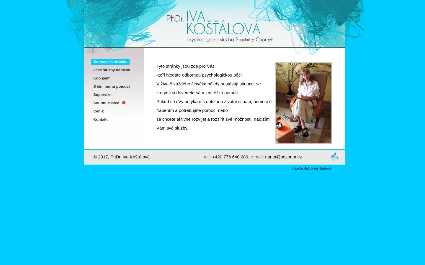 PhDr. Iva Košťálová website
