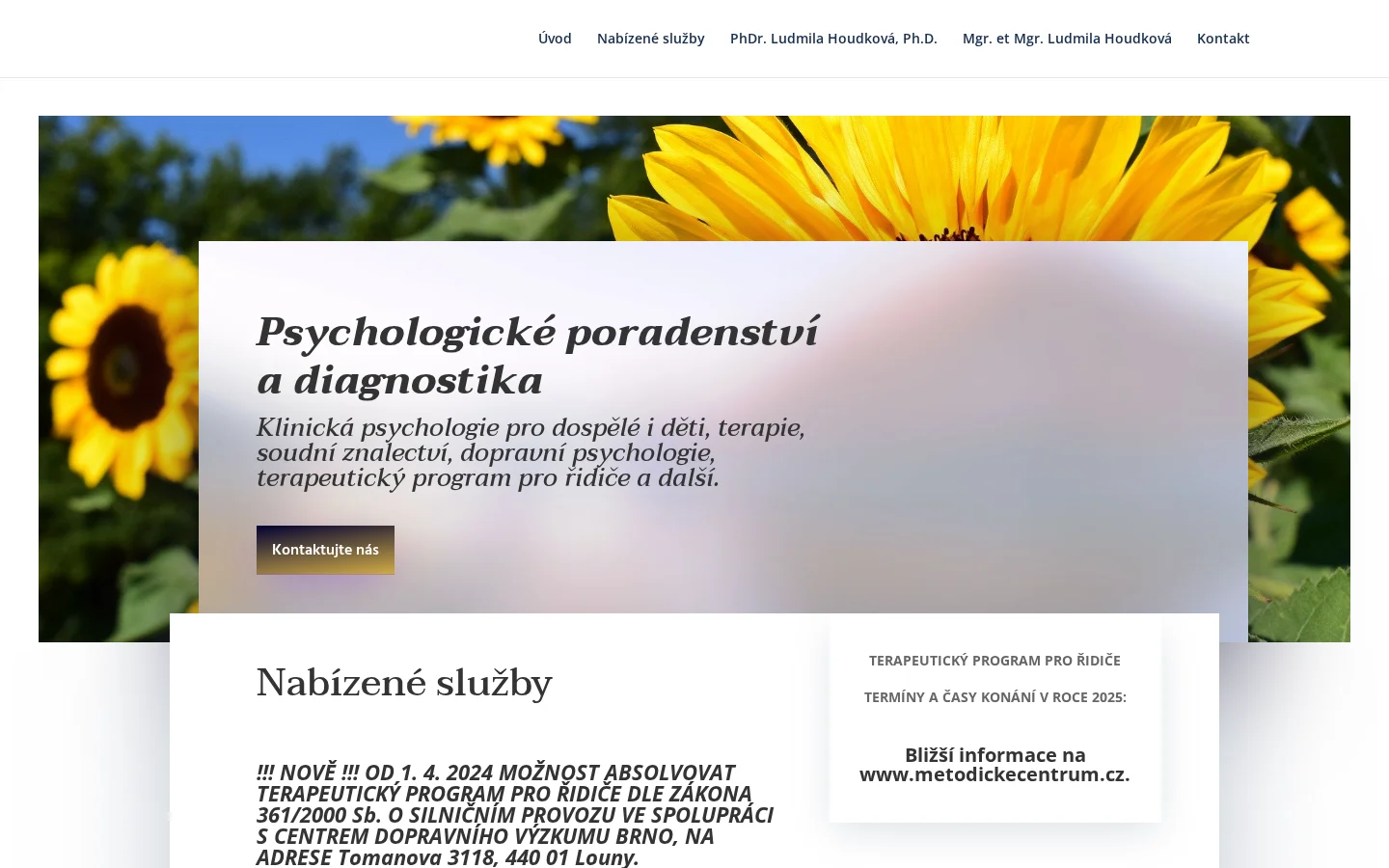 Psychologie Louny website