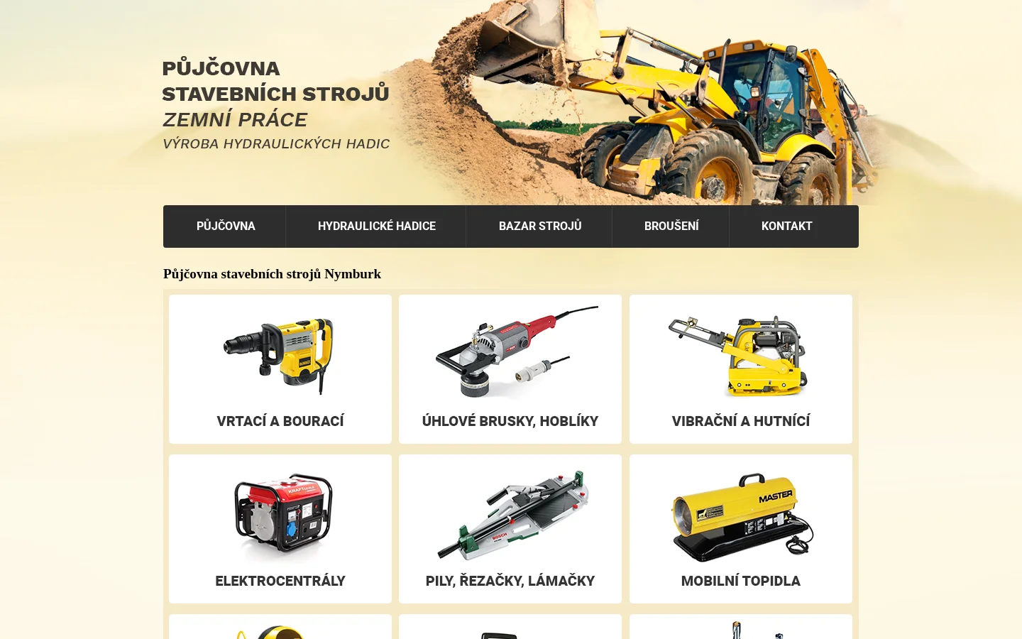 Miroslav Škaloud - Půjčovna stavebních strojů website