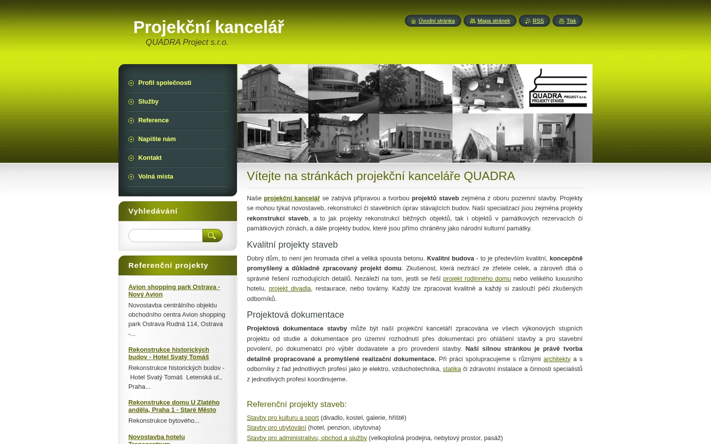 QUADRA PROJECT, s.r.o. website