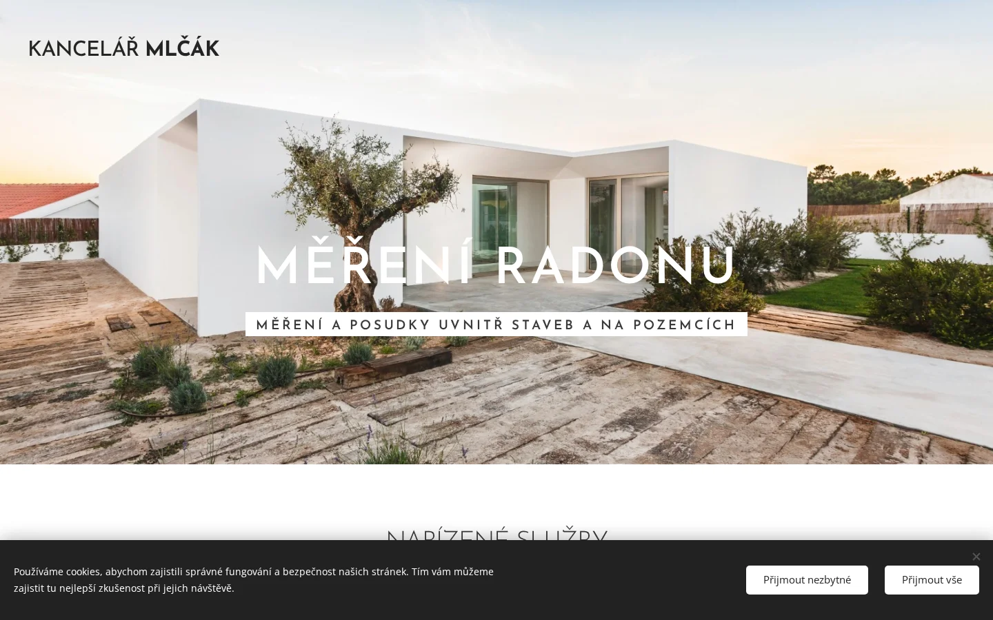 MĚŘENÍ RADONU - Ing. Miroslava Mlčáková website