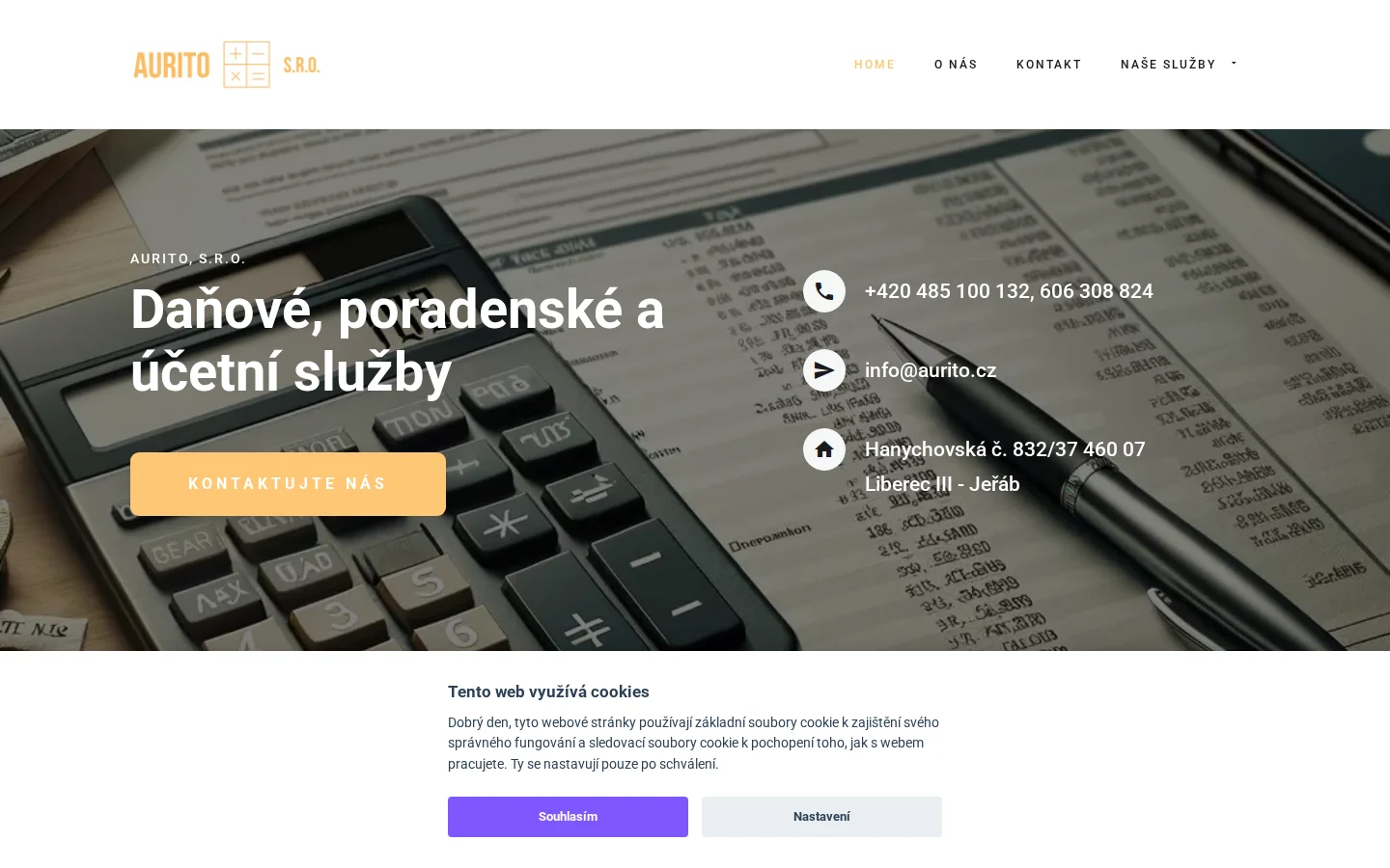 Aurito s.r.o. website