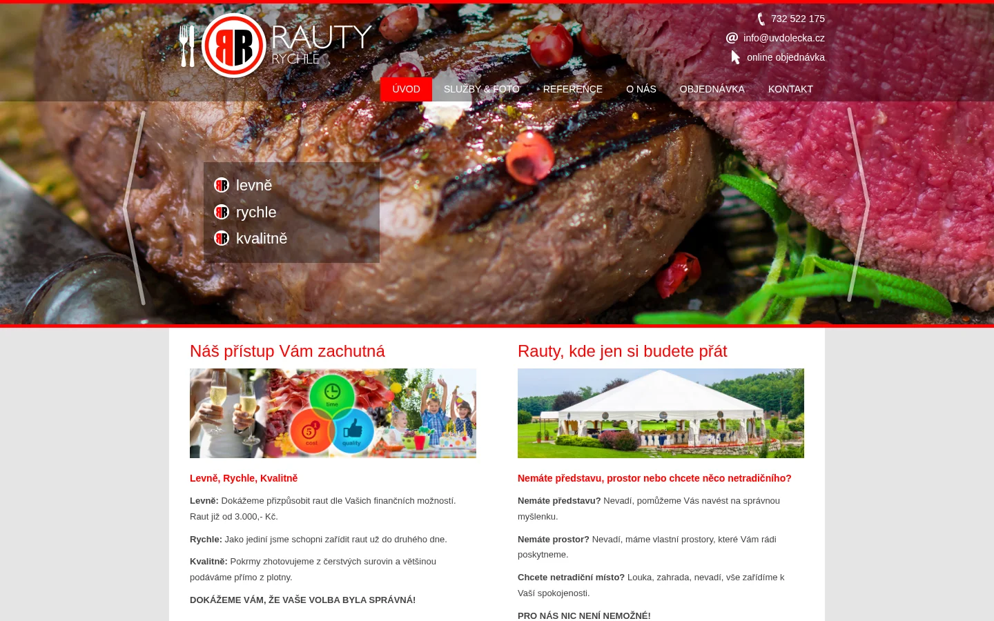 Rauty Rychle website